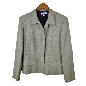 Vintage David Brooks size 10 Blazer Jacket Professor structured Light Academia